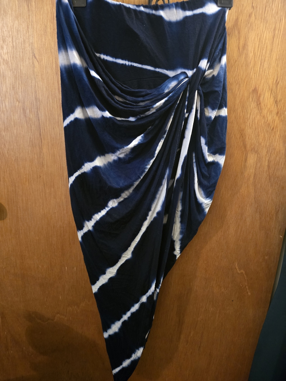 Rue21 Navy & White Tie-Dye Maxi Skirt